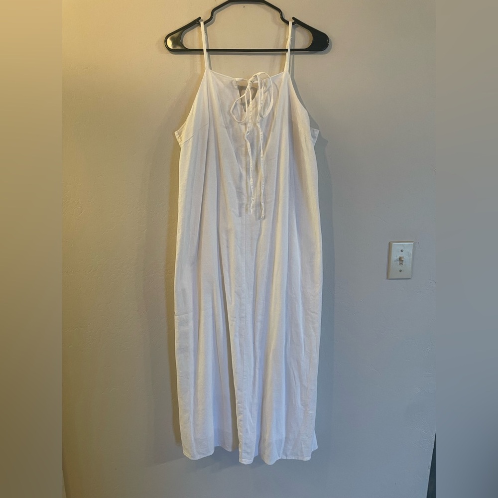 Universal Thread Ivory Maxi Dress with Tie-Back